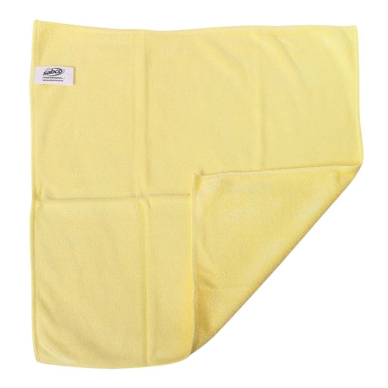 Millentex Microfibre Cloths - Yellow - 40cm x 40cm - 6 pk