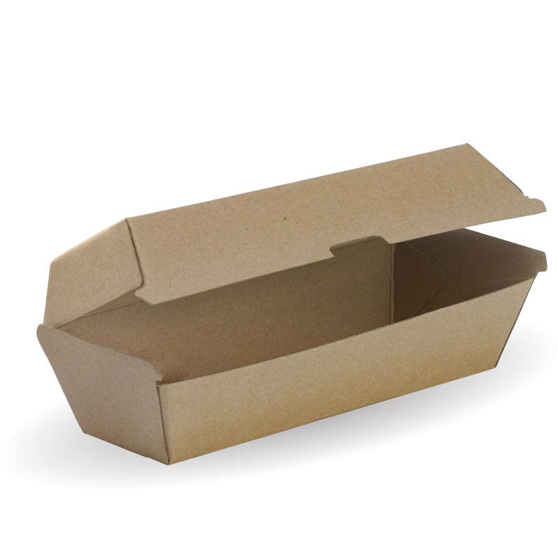 Hot dog box 209x70x76mm FSC Mix kraft x400