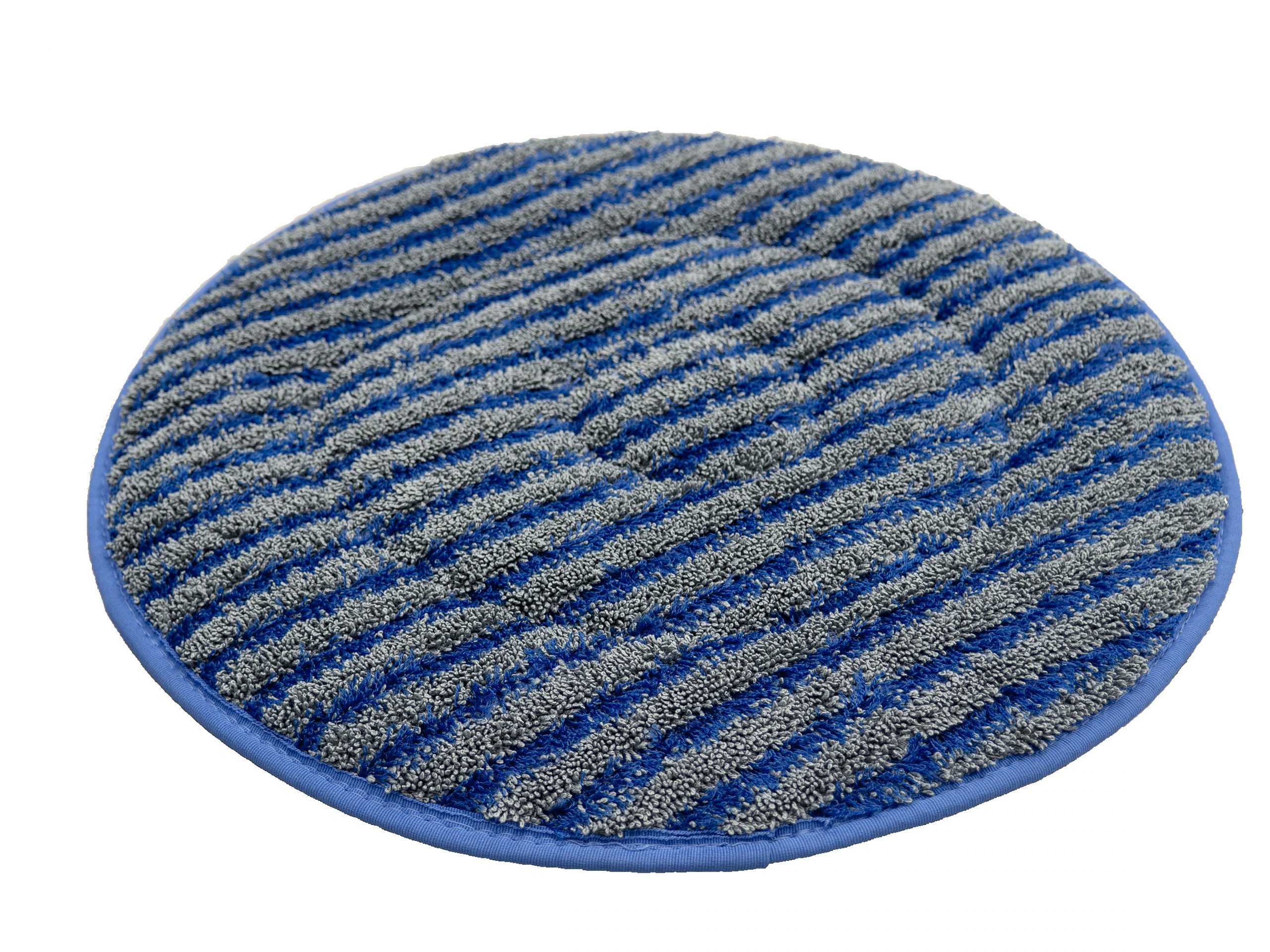 Carpet Bonnet Microfibre — Blue with Stripes 430 mm