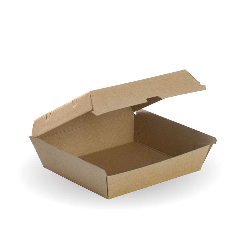Dinner box 178x160x80mm FSC Mix kraft x150