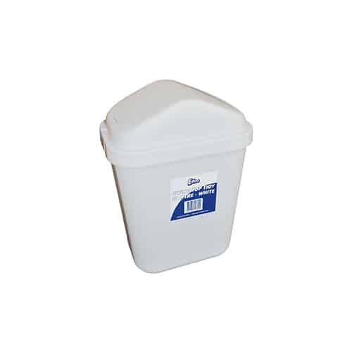 Swing Top Tidy 10L - White