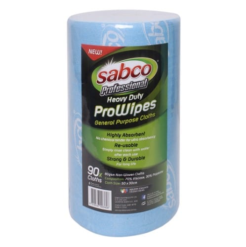 Sabco Professional Prowipes Heavy Duty 45M X 30cm - Blue 90s