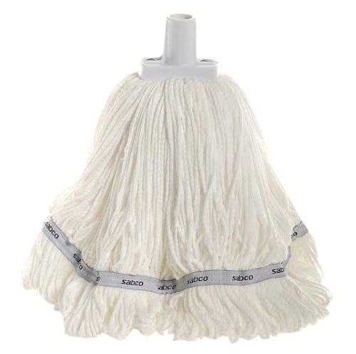 350G Microfibre Round Mop Head White