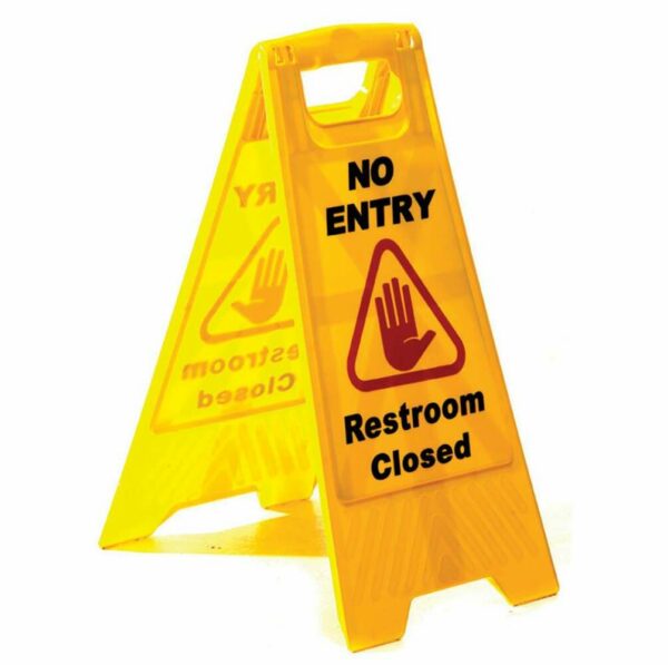 Sabco Professional No Entry Restroom Closed A Frame