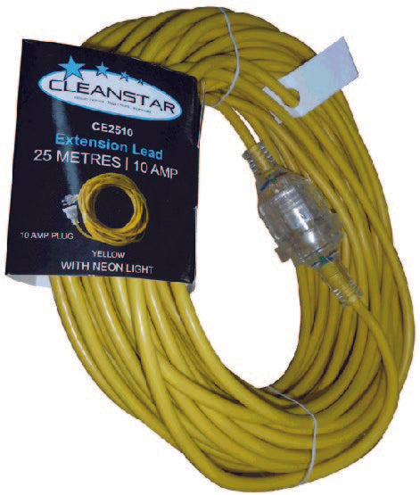 Extention Lead 25m 10amp Yellow