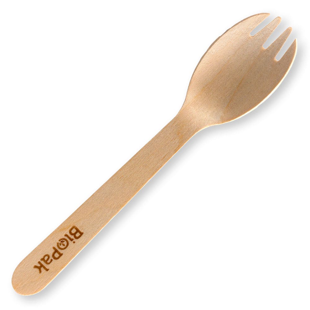 16cm Wood Spork x1000