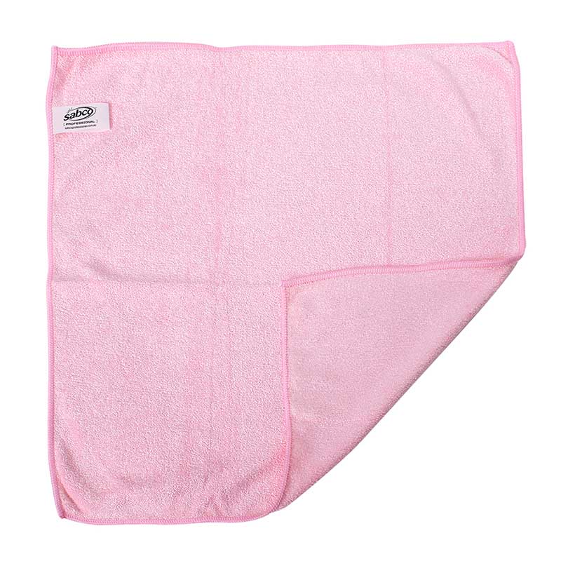 Millentex Microfibre Cloths - Pink - 40cm x 40cm - 6 pk