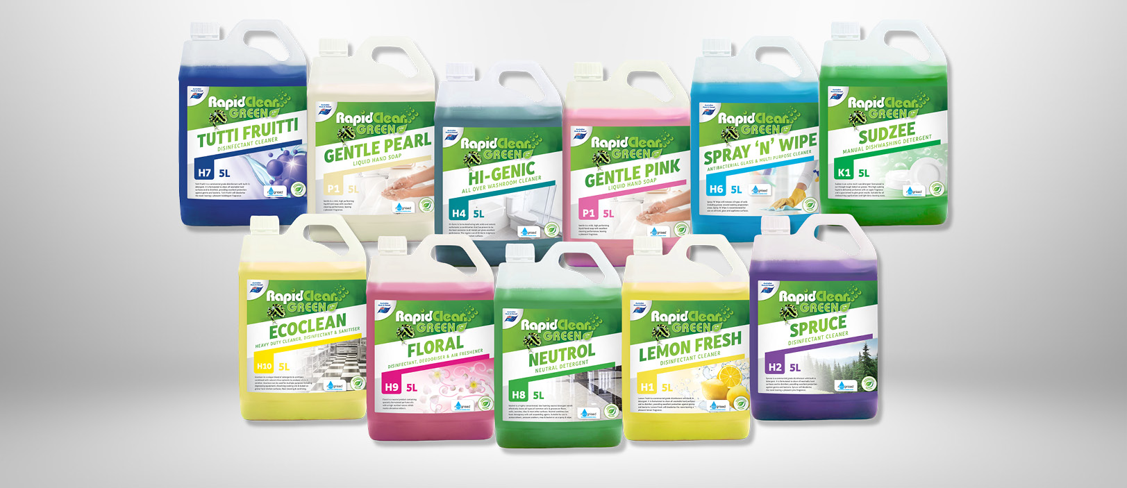 Professional cleaning solutions and chemicals