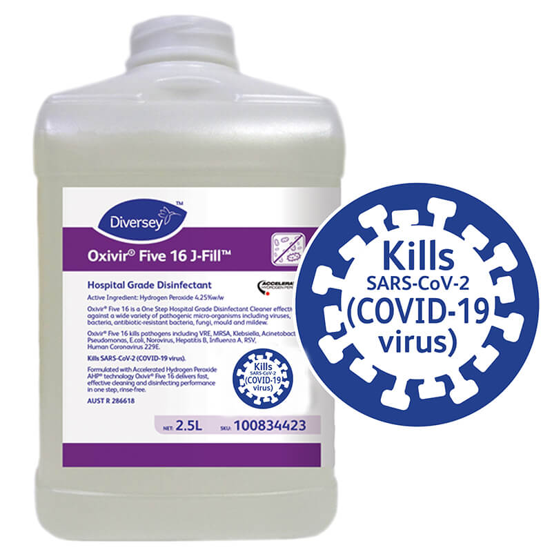Oxivir Five 16 J-Fill 2.5L Hospital Grade Disinfectant