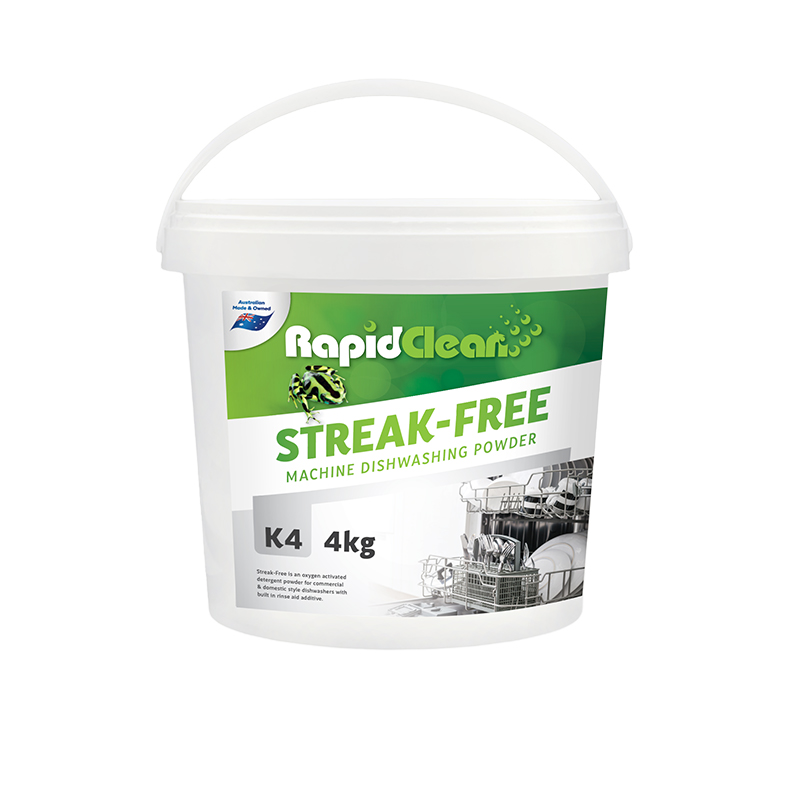 Streak Free Dishwashing Powder Bucket 4 Kg