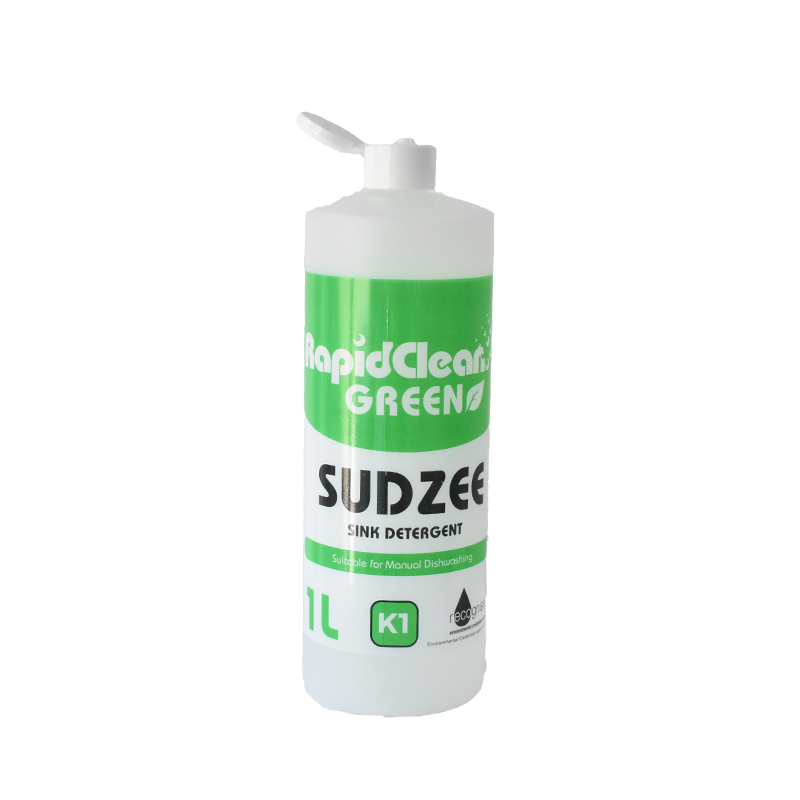 RapidClean Sudzee Dishwashing Liquid Bottle Only - no cap - 1L