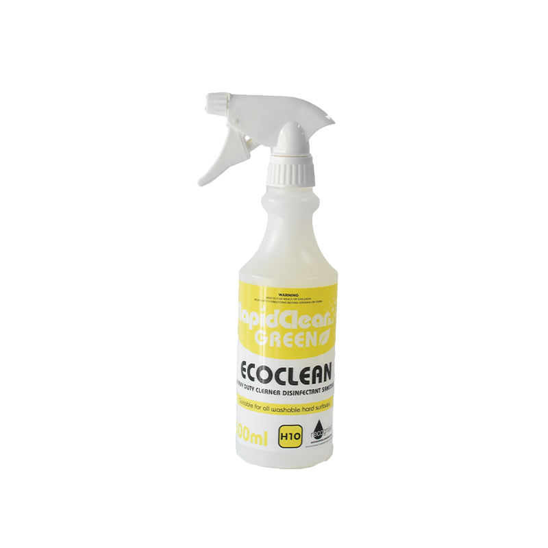Ecoclean Detergnt Sanitiser Bottle Only - no cap - 500 ml