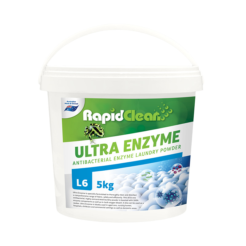 RapidClean ULTRA ENZYME - ANTIBAC LAUNDRY POWDER 5Kg Bucket