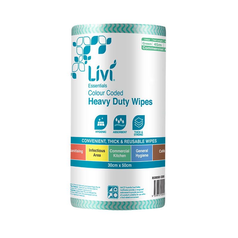 Essentials Commercial Wipes (Green)