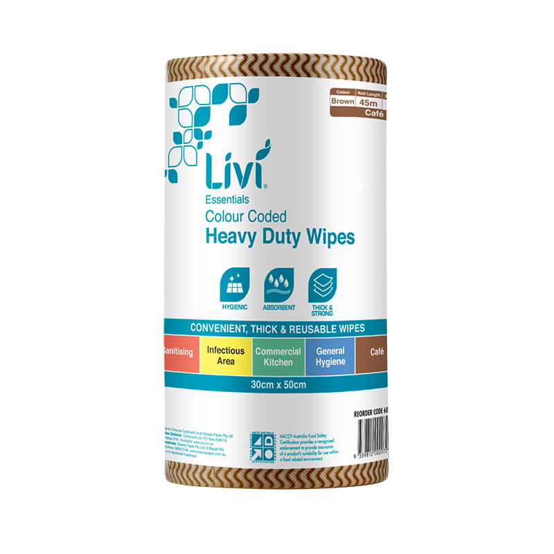 Essentials Commercial Wipes (Brown)