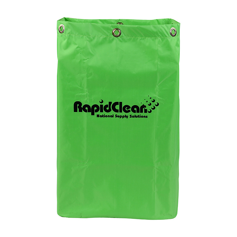 RapidClean JANITOR CART REPLACEMENT BAG - GREEN (1 ONLY)