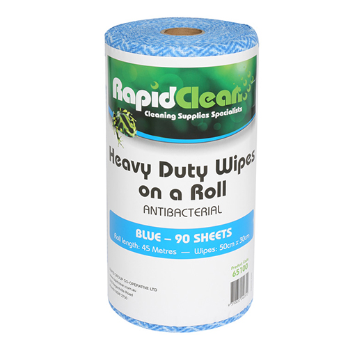 Heavy Duty Wipes Blue Roll