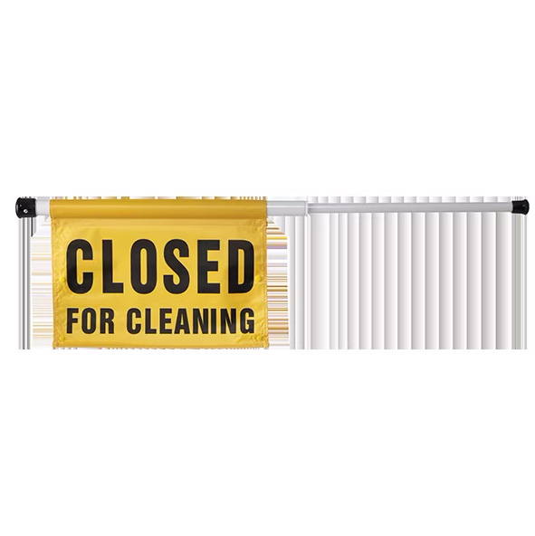 Spring Load Door Caut Sign