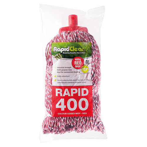 RapidClean Premium Mop Head 400g – Red