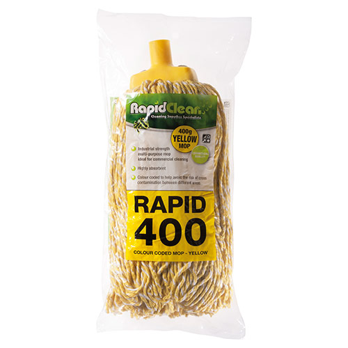 RapidClean Premium Mop Head 400g – Yellow