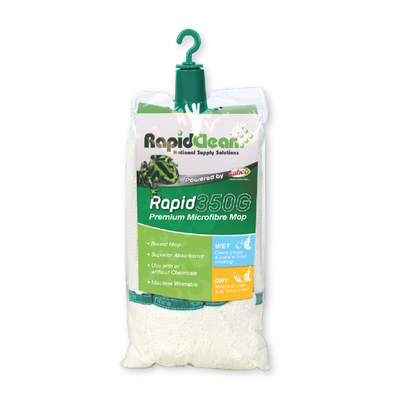 RapidClean Microfibre Mop Head - Green