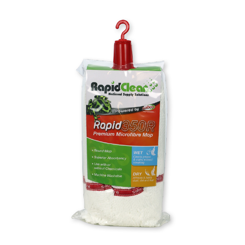 RapidClean Microfibre Mop Head - Red