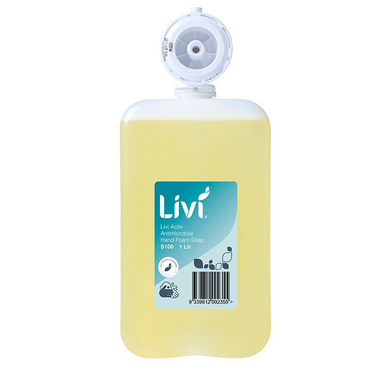 Activ Antimicrobial Hand Foam Soap 1L 6 Ctn
